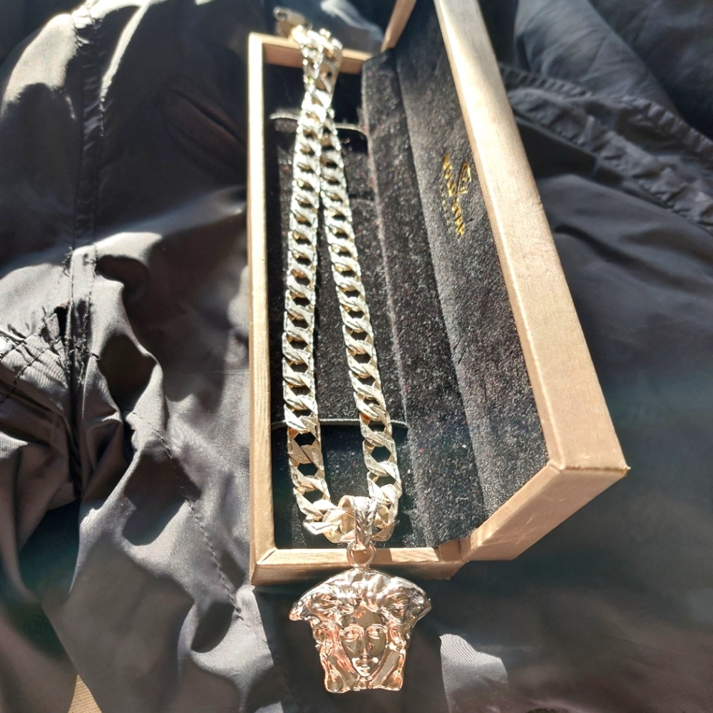 .925 versace chain
